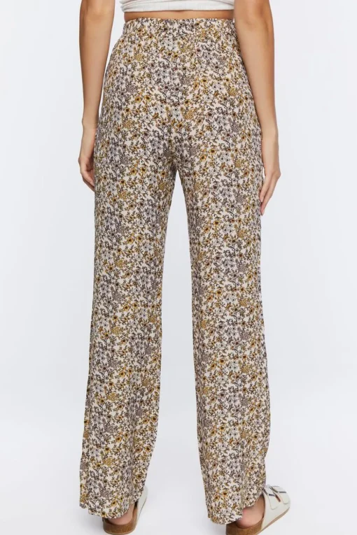 Ditsy Floral Print Pants