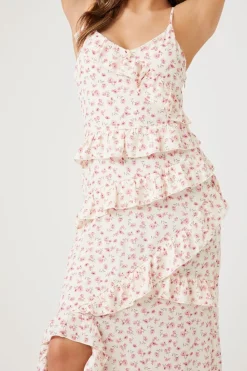 Ditsy Floral Tiered Maxi Dress