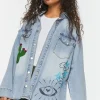 Doodle Graphic Embroideredshacket