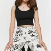 Doodle Graphic 90S-Fit High-Rise Jeans