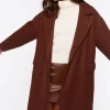 Double-Breasted Duster Coat