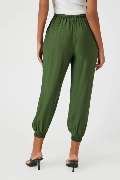 Drawstring High-Rise Joggers