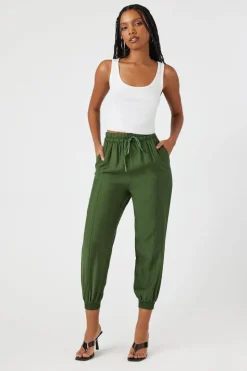 Drawstring High-Rise Joggers