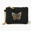 Embroidered Butterfly Coin Purse