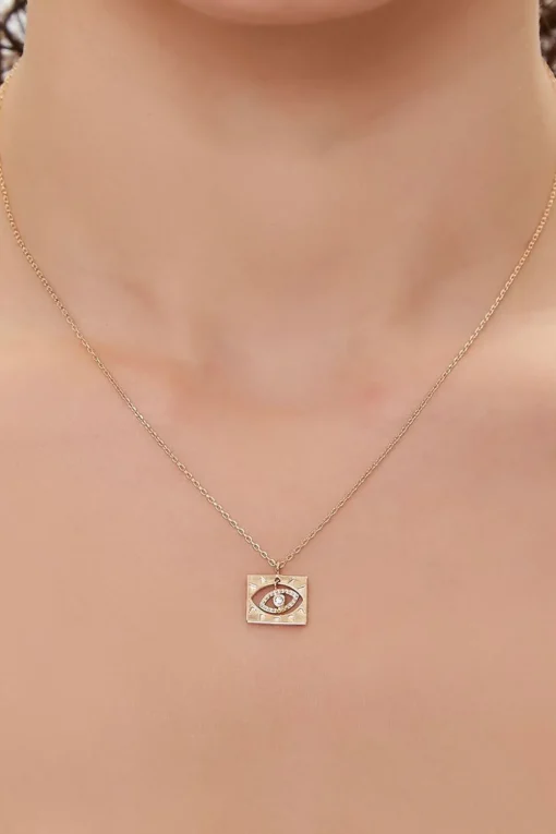 Evil Eye Pendant Chain Necklace