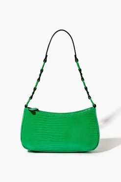 Faux Croc Baguette Bag