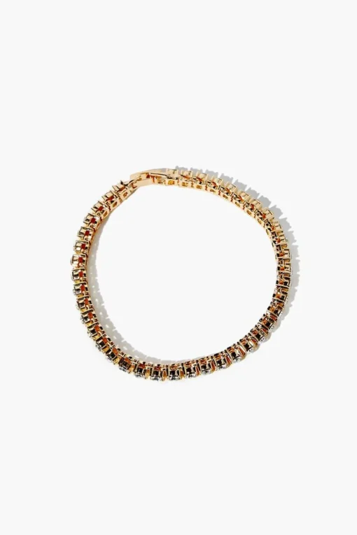 Faux Gem Box Chain Bracelet