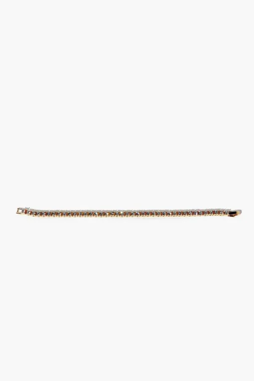 Faux Gem Box Chain Bracelet