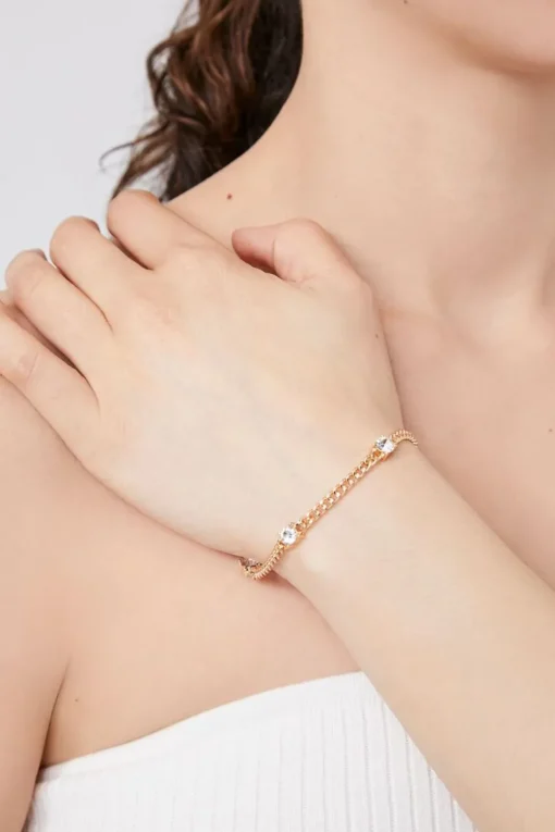Faux Gem Curb Bracelet