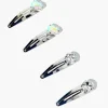 Faux Gem Snap Hair Clip Set