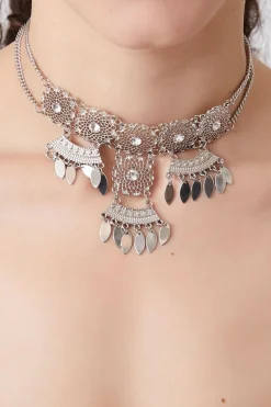 Faux Gem Statement Choker Necklace