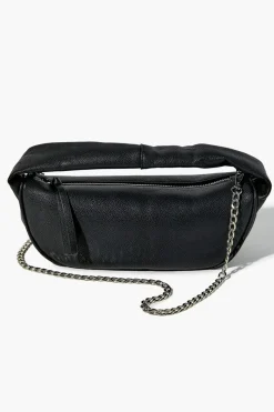 Faux Leather Baguette Bag