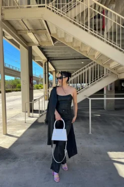Faux Leather Bustier Top
