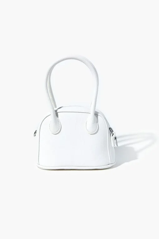 Faux Leather Satchel