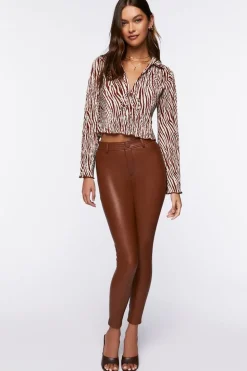 Faux Leather Skinny Pants