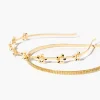 Faux Pearl Flower Headband Set