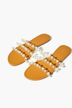 Faux Pearl Strappy Sandals
