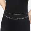 Faux Stone Layered Belly Chain