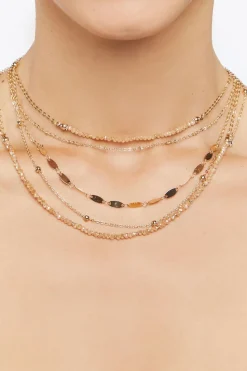 Faux Stone Layered Necklace