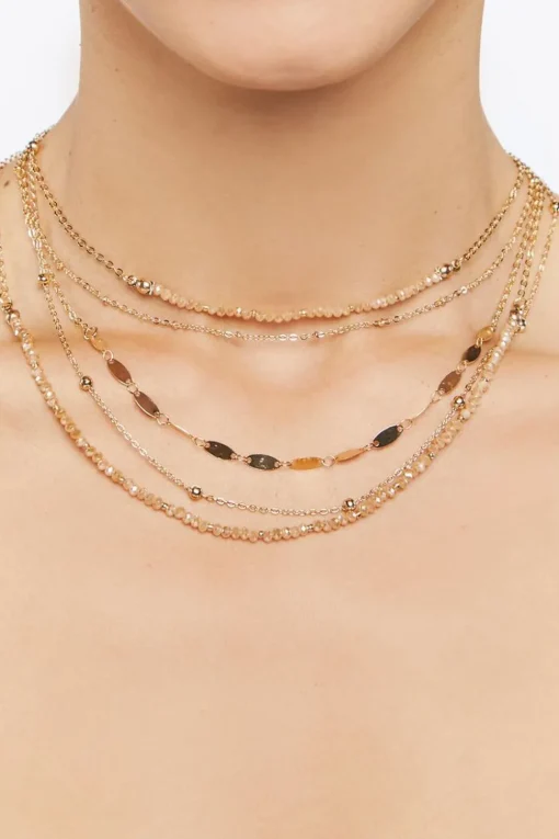 Faux Stone Layered Necklace