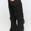 Faux Suede Over-The-Knee Boots