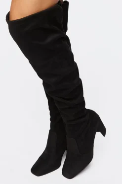 Faux Suede Over-The-Knee Boots