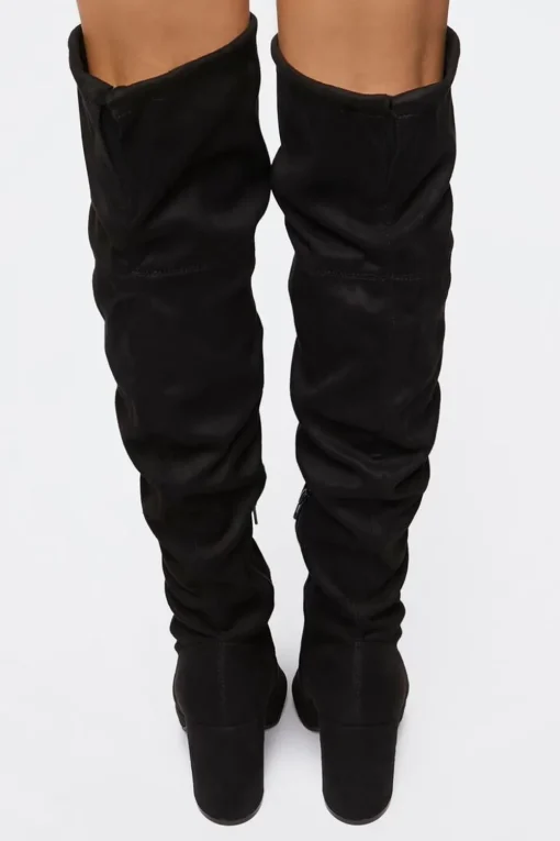 Faux Suede Over-The-Knee Boots