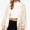 Faux Suede Zip-Up Jacket