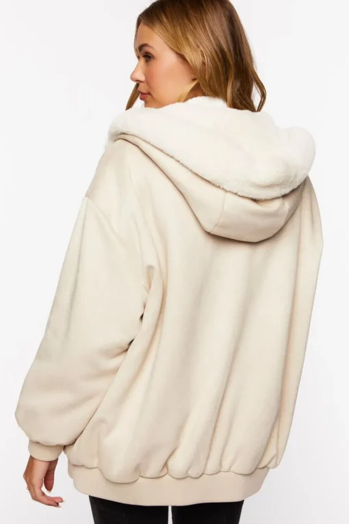 Faux Suede Zip-Up Jacket
