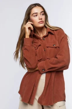 Fleece Button-Front Shacket