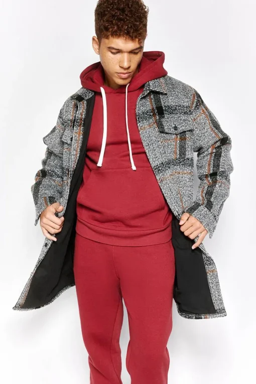 Fleece Drawstring Hoodie