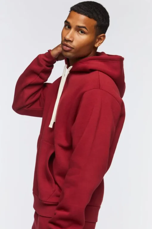 Fleece Drawstring Hoodie