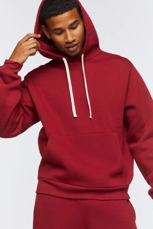 Fleece Drawstring Hoodie