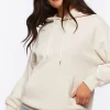 Fleece Drop-Sleeve Hoodie