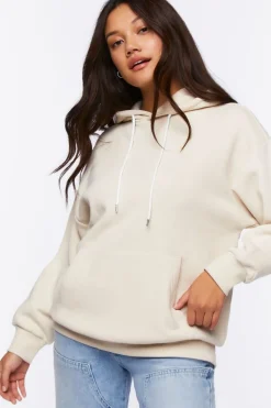 Fleece Drop-Sleeve Hoodie