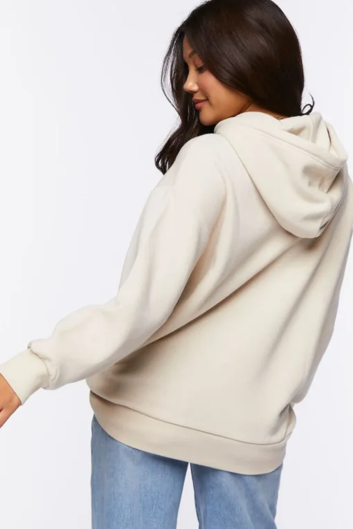 Fleece Drop-Sleeve Hoodie