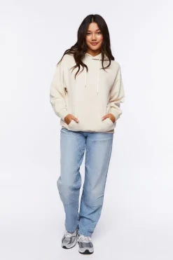 Fleece Drop-Sleeve Hoodie