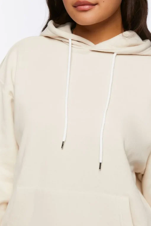 Fleece Drop-Sleeve Hoodie