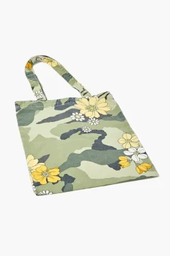 Floral Camo Print Tote Bag