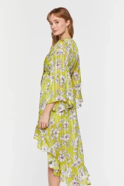 Floral Chiffon High-Low Dress