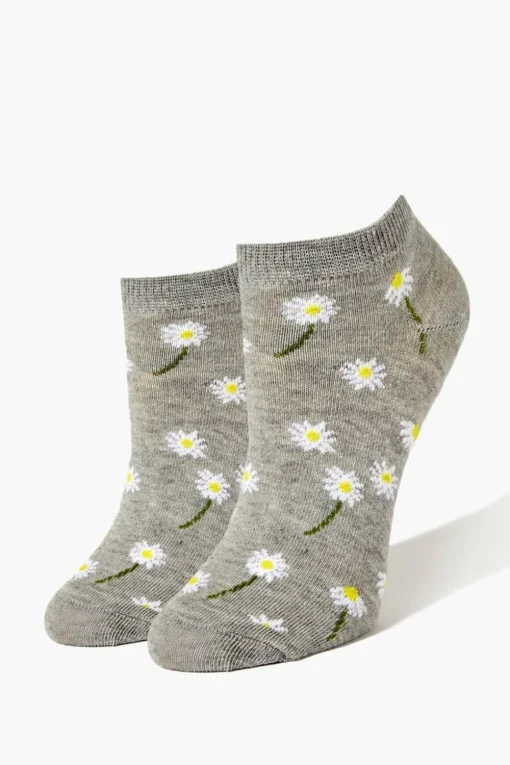 Floral Print Ankle Socks
