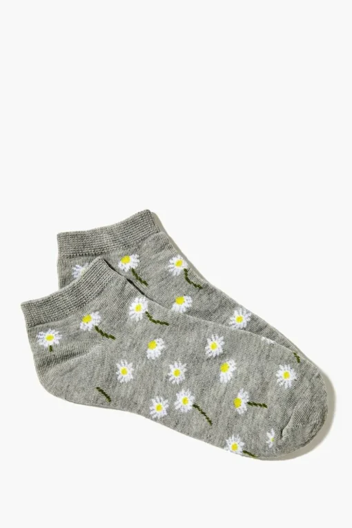Floral Print Ankle Socks