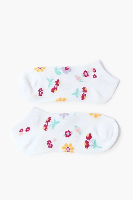 Floral Print Ankle Socks