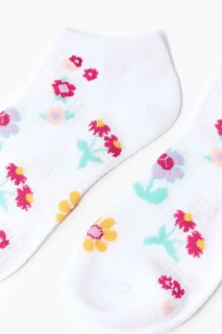 Floral Print Ankle Socks