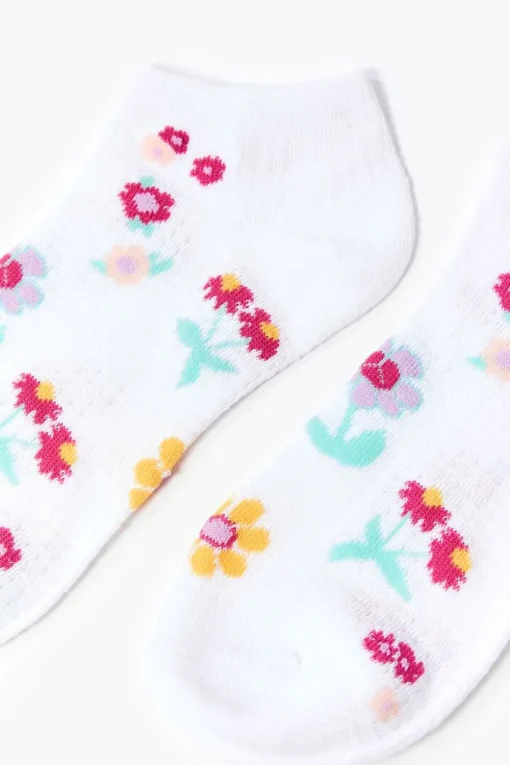 Floral Print Ankle Socks