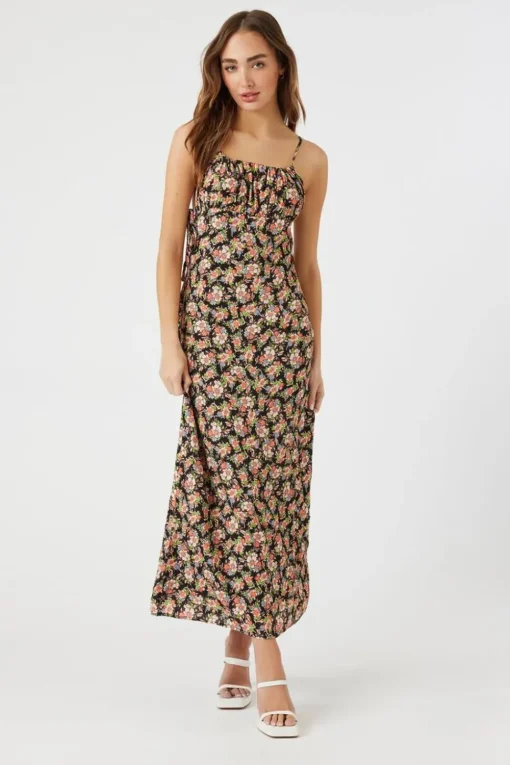 Floral Print Cami Maxi Dress