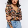 Floral Print Crop Top