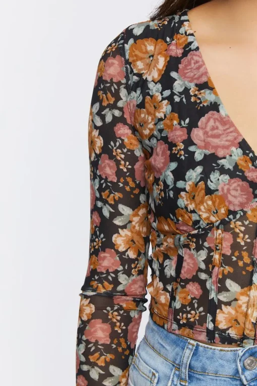 Floral Print Crop Top