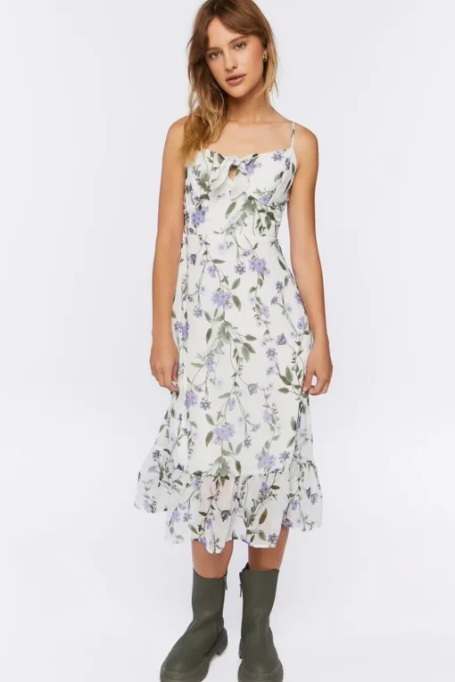 Floral Print Midi Dress