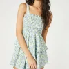 Floral Smocked Tiered Mini Dress